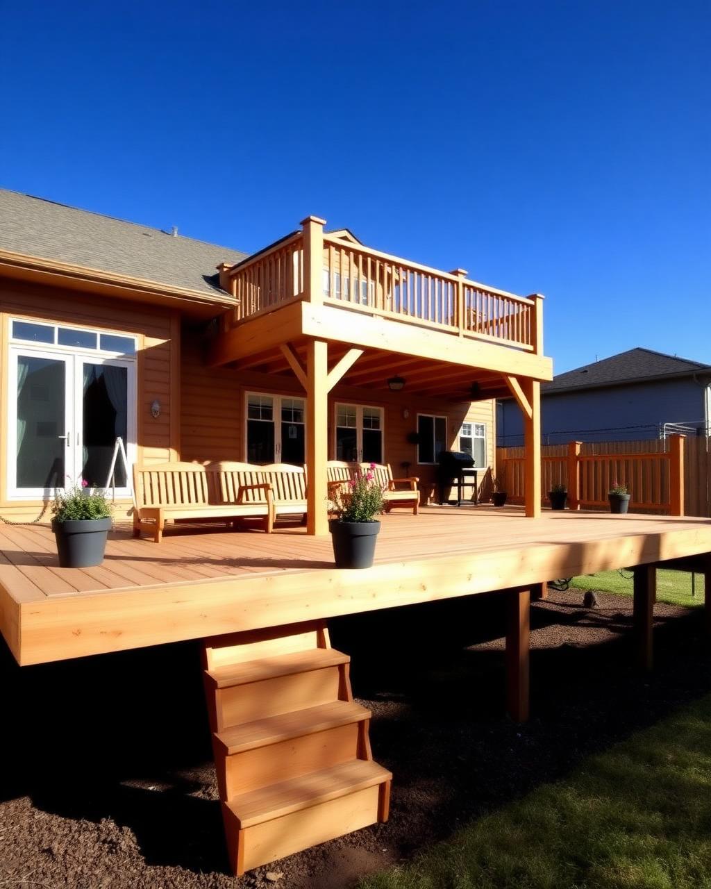 Two-Tier Cedar Retreat — Norman, OK